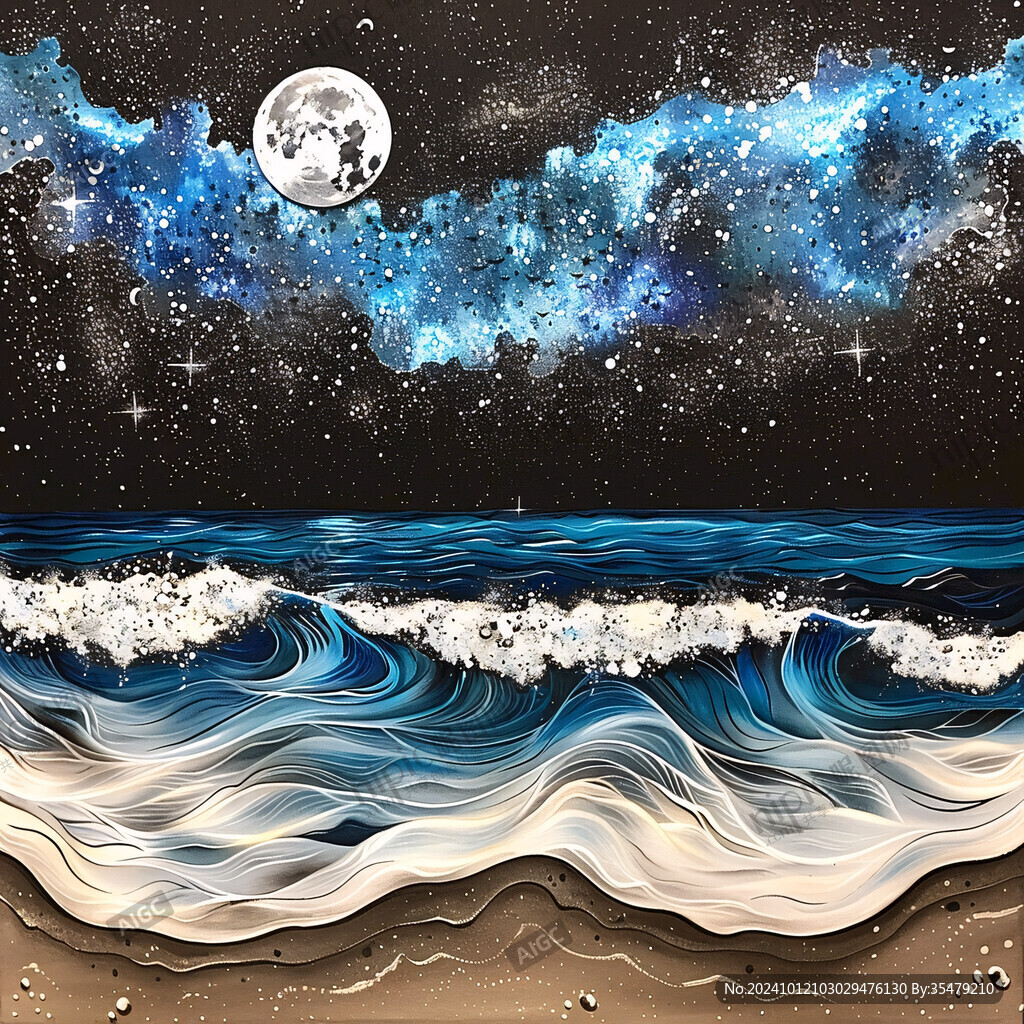 海洋流体画宇宙