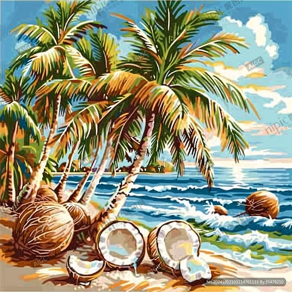 椰树装饰画
