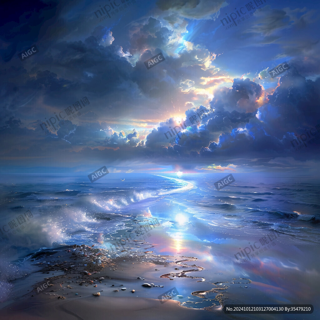 海洋海洋日出装饰画