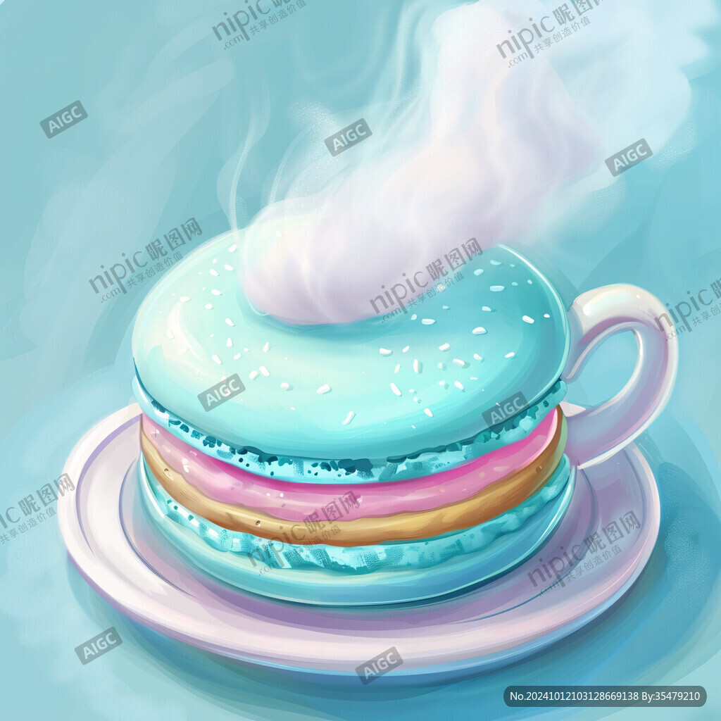 插画西式早点