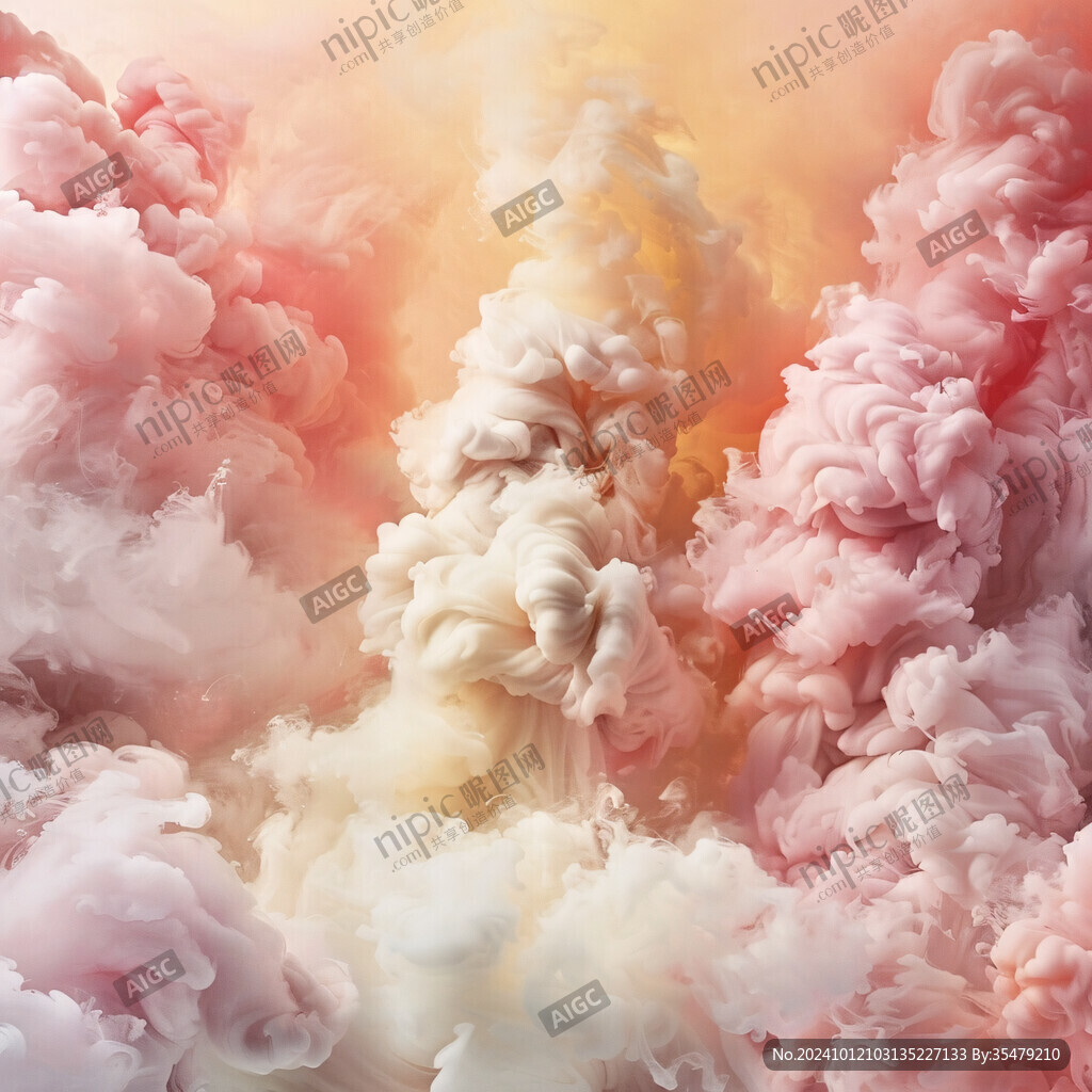 梦幻云雾缭绕空间艺术