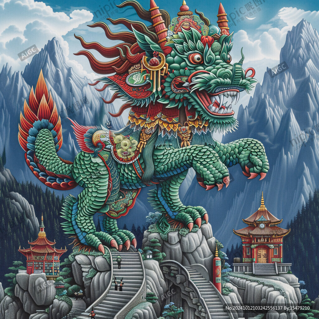 壁画雕像龙图片
