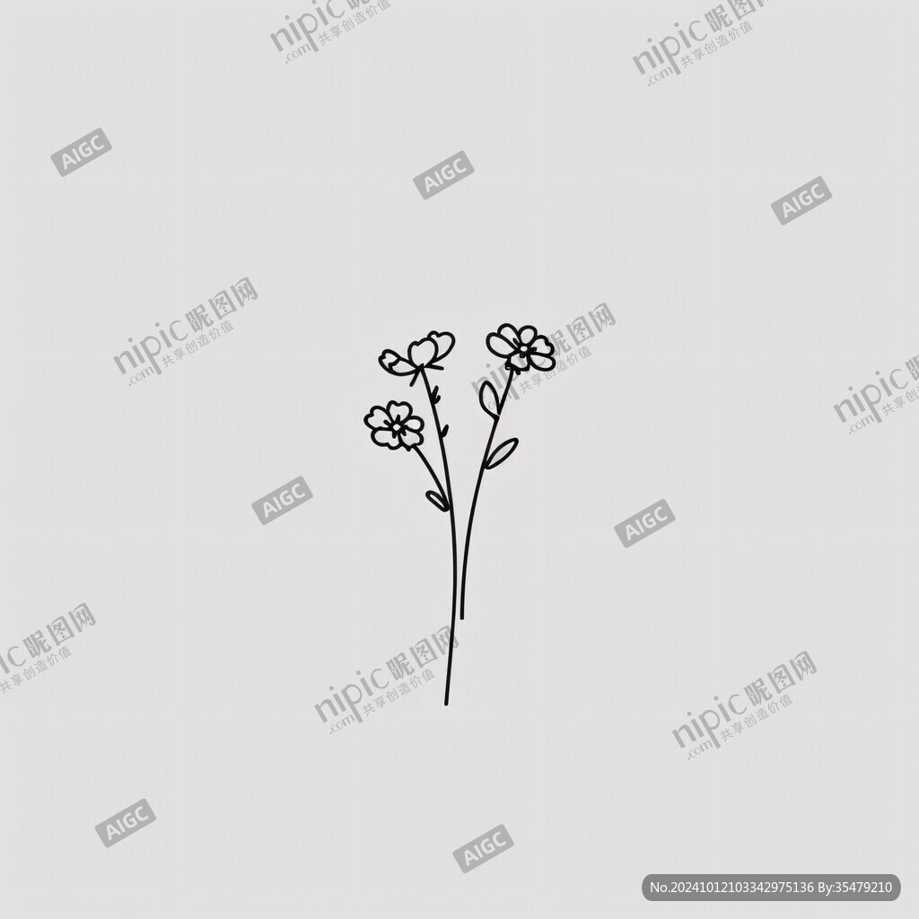 简笔花朵