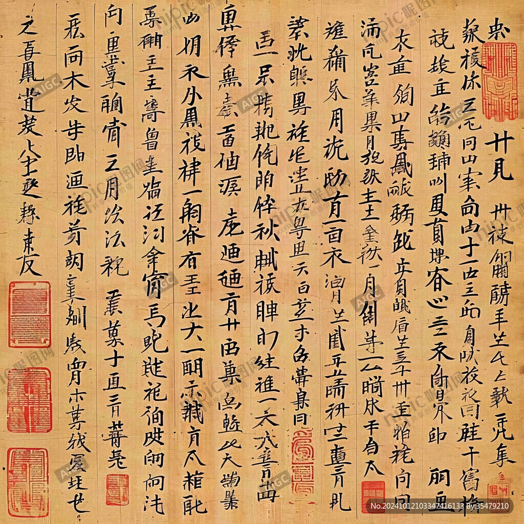 摹李公麟九歌图卷