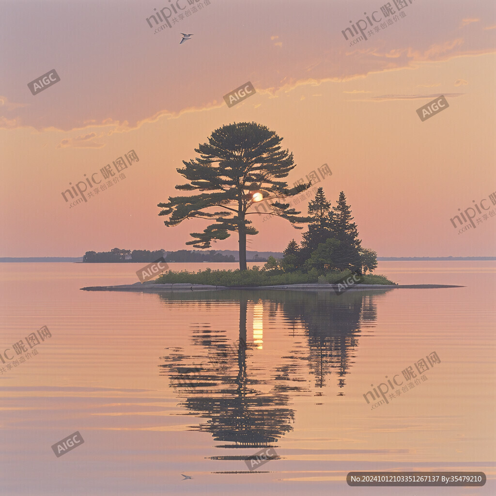 水中独立树