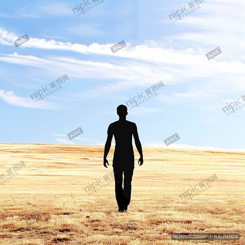 天边人物剪影