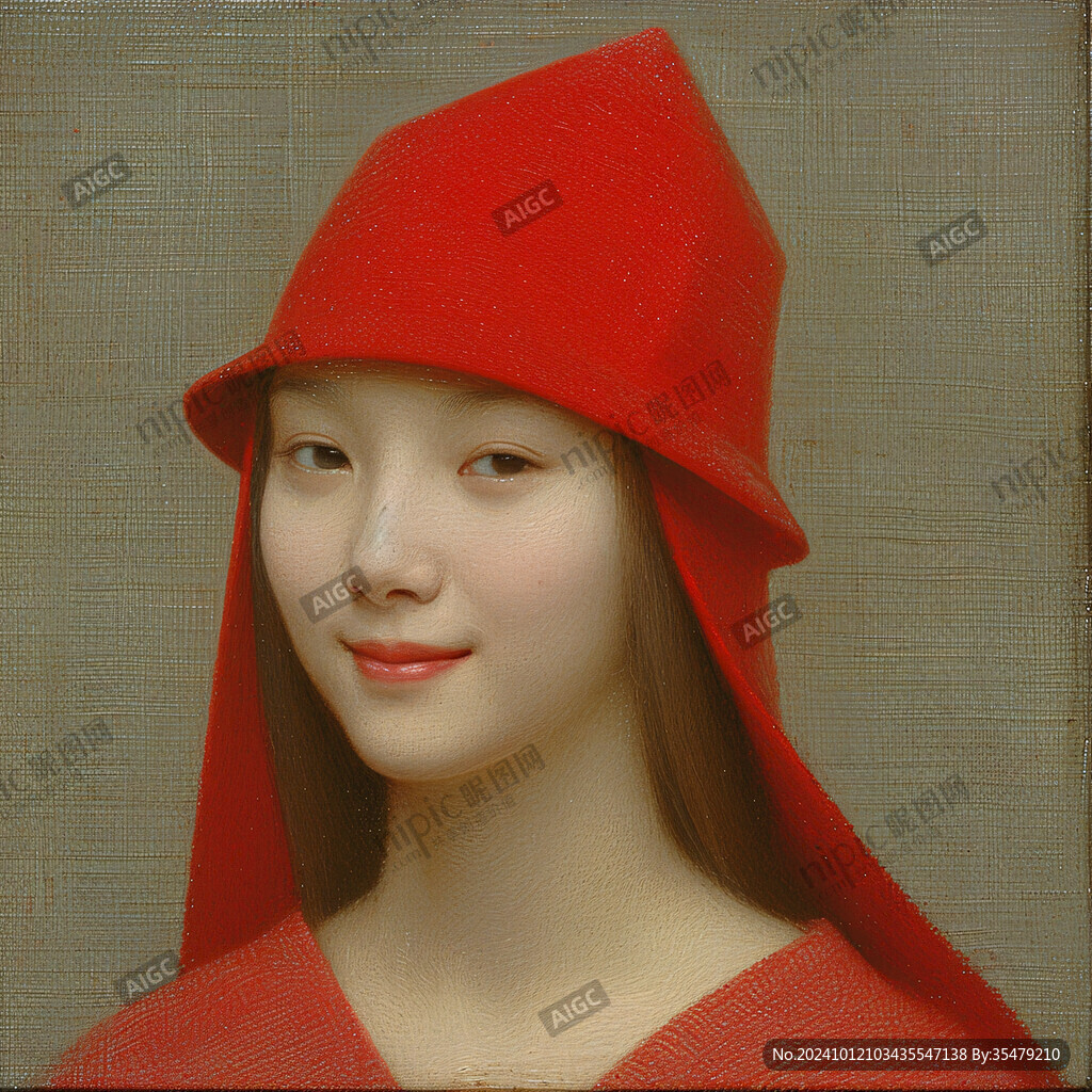赤土陶女子头像