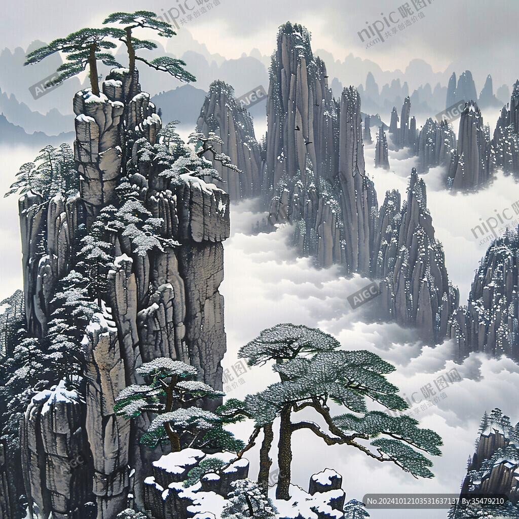 迎客松大图