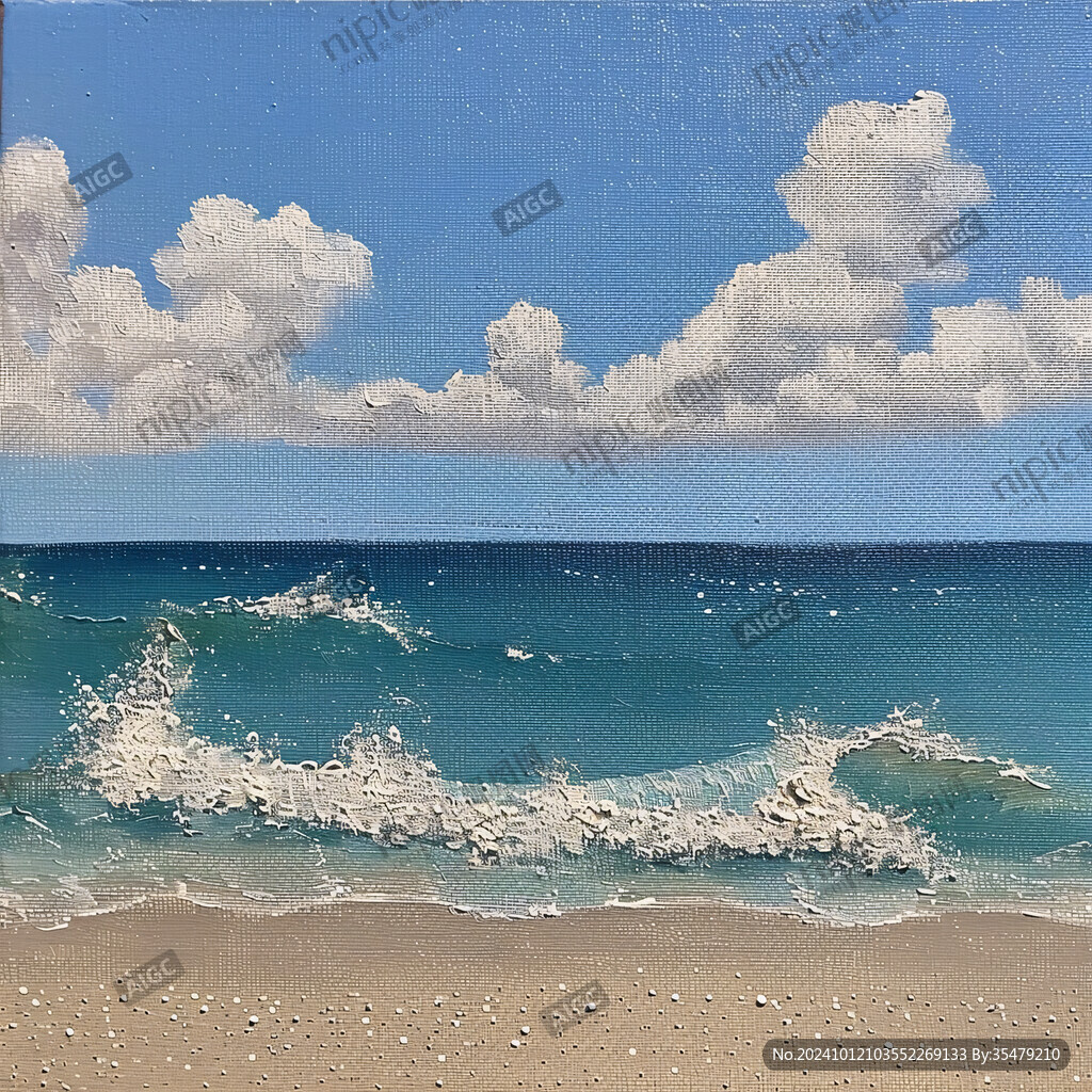 海面立体画
