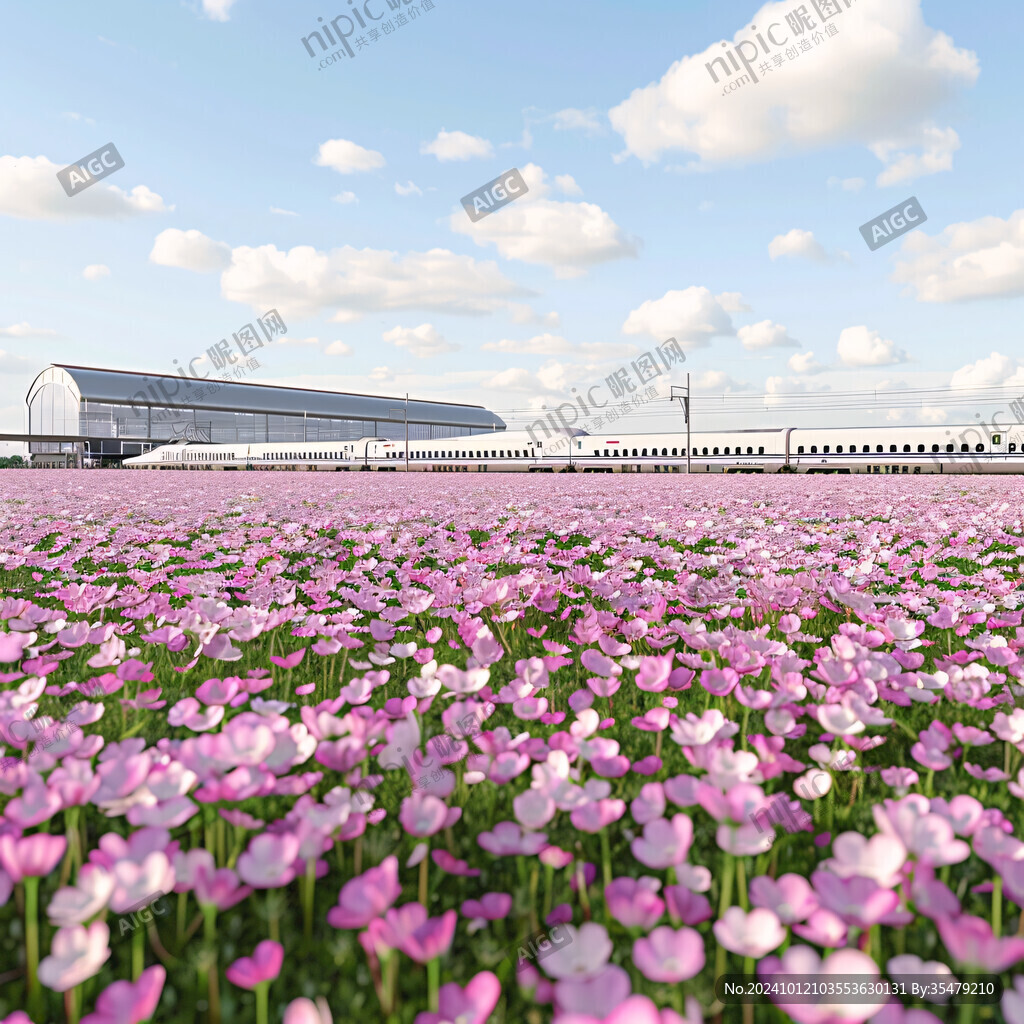 粉色小花农田