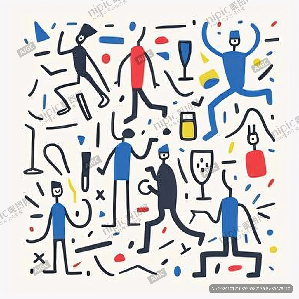 运动人物插画