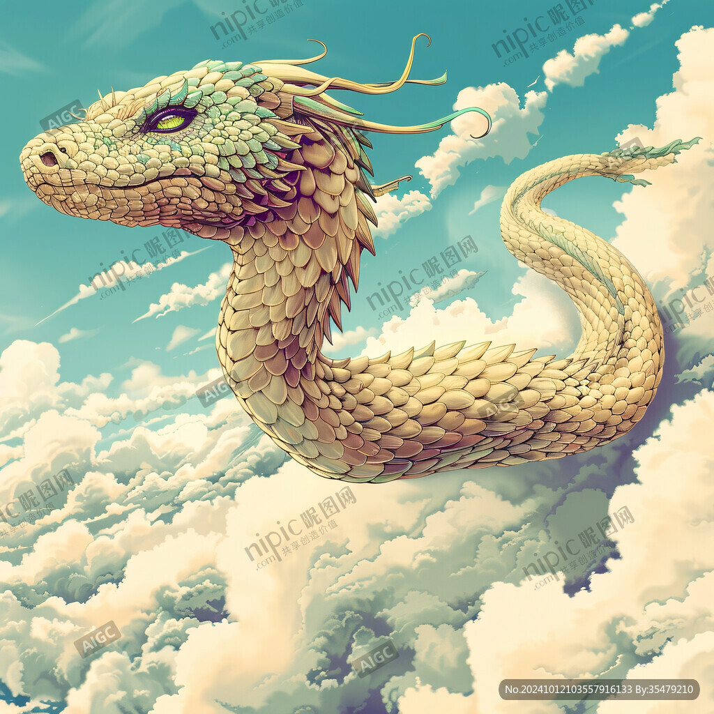 飞龙在天插画