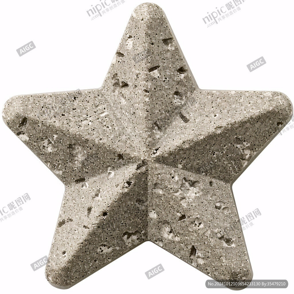 五角星鹅卵石品贴图