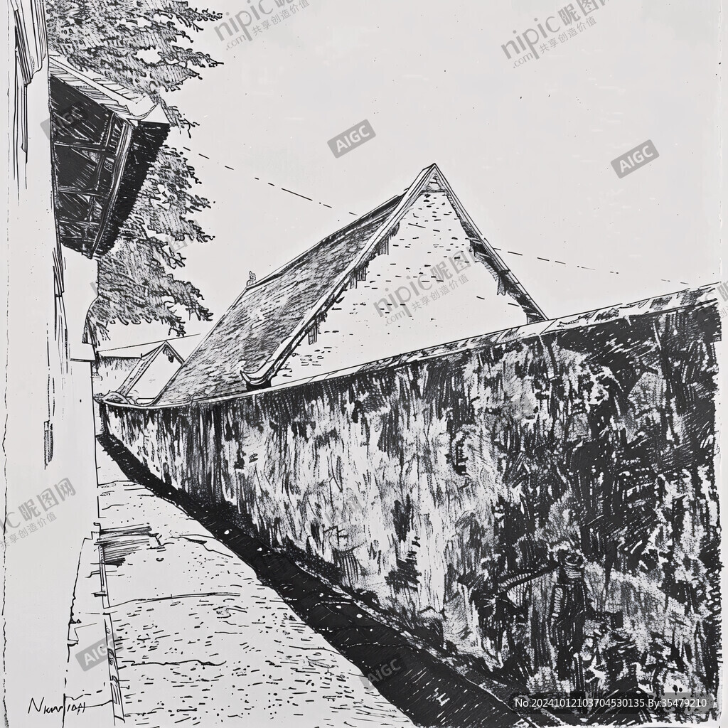 朱家角素描画