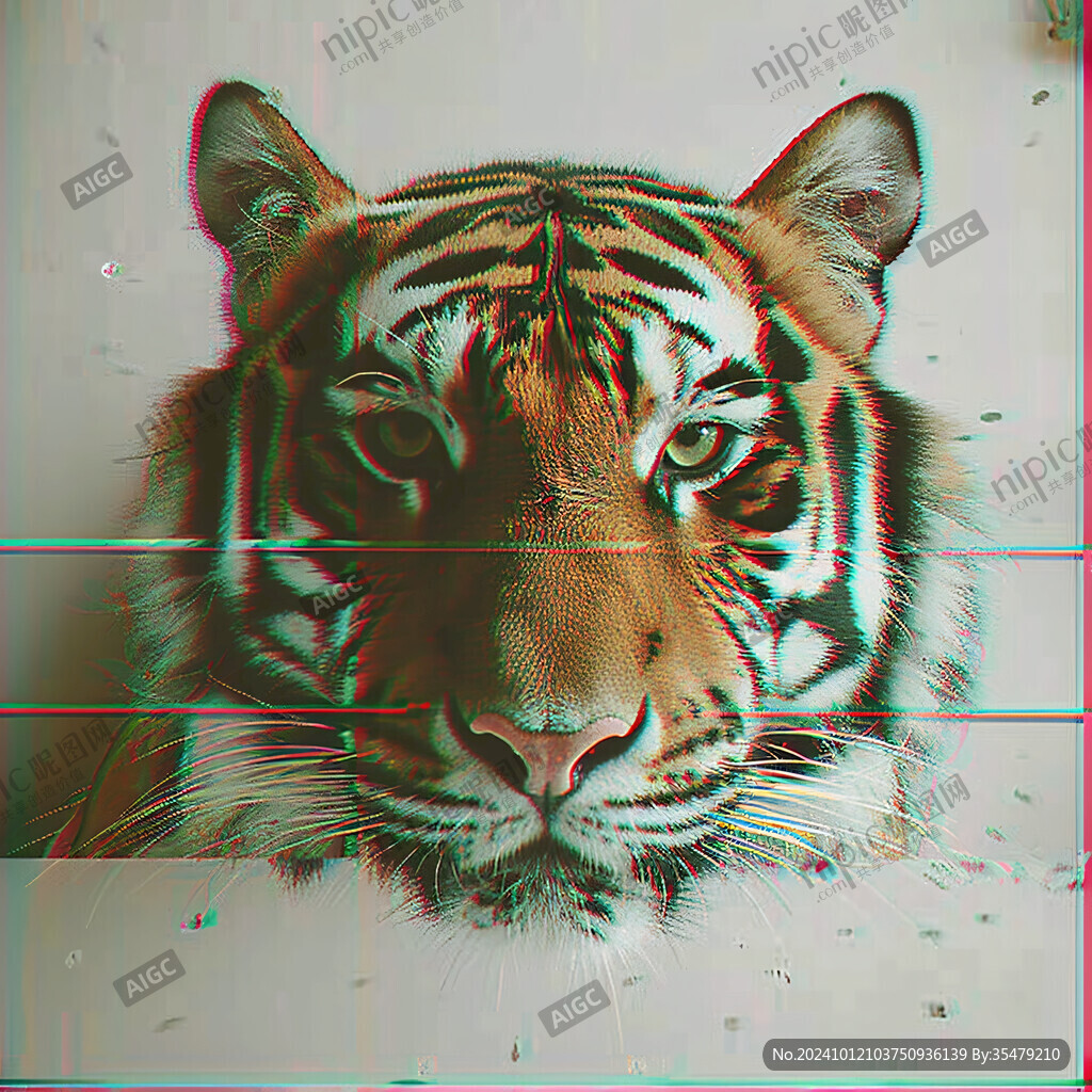 三维立体老虎