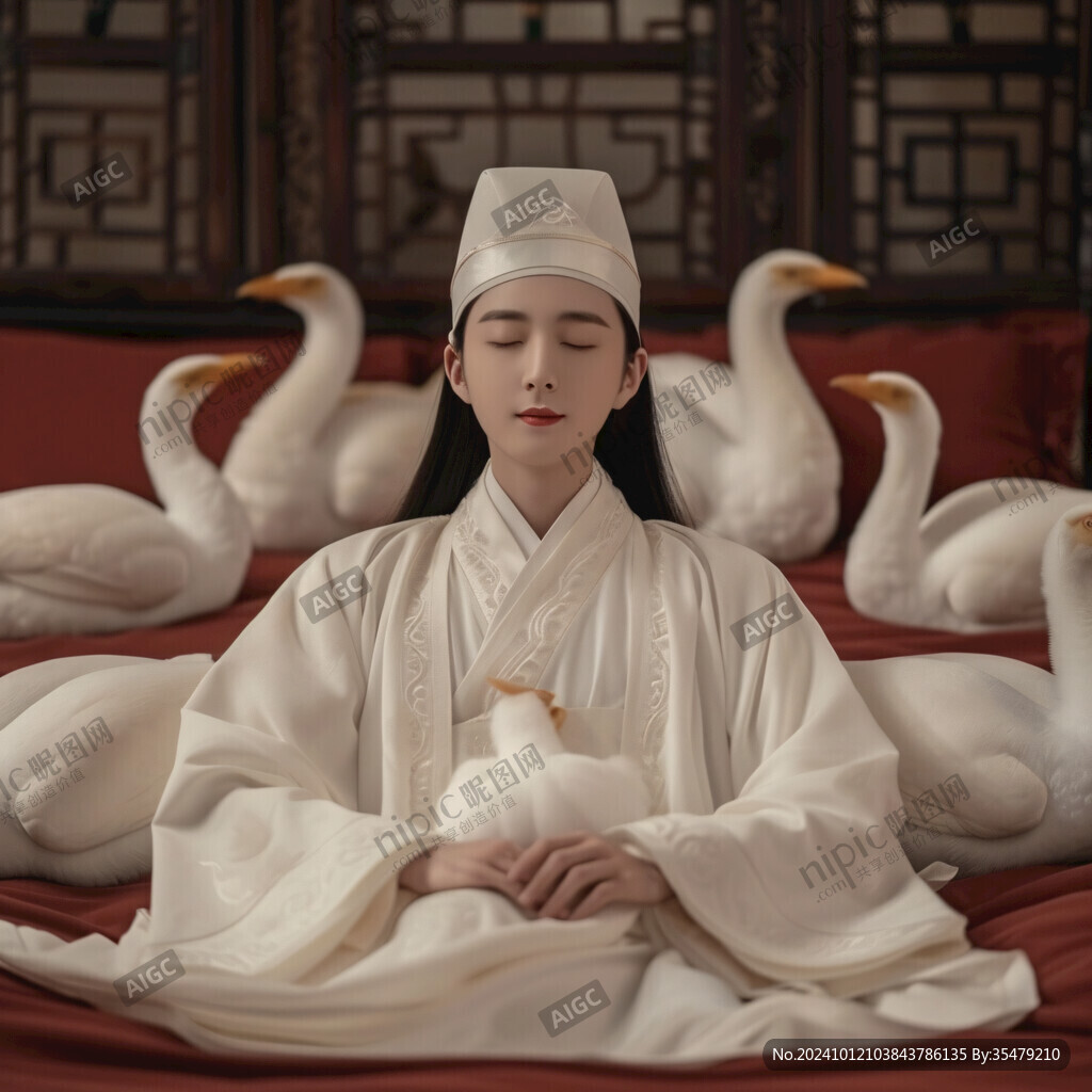 古装人物蜡像