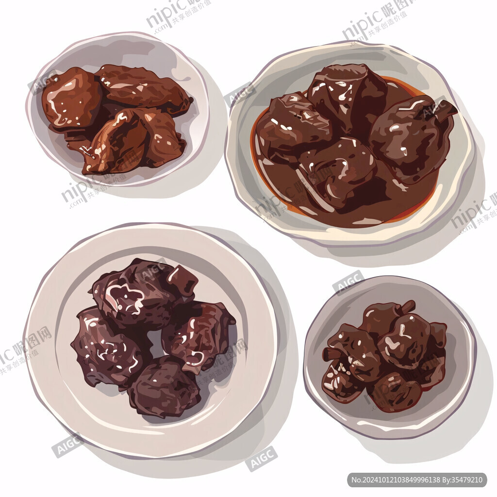 美食麻辣卤味插画合集