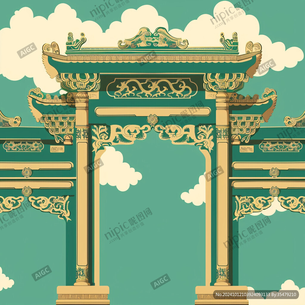 牌坊素材