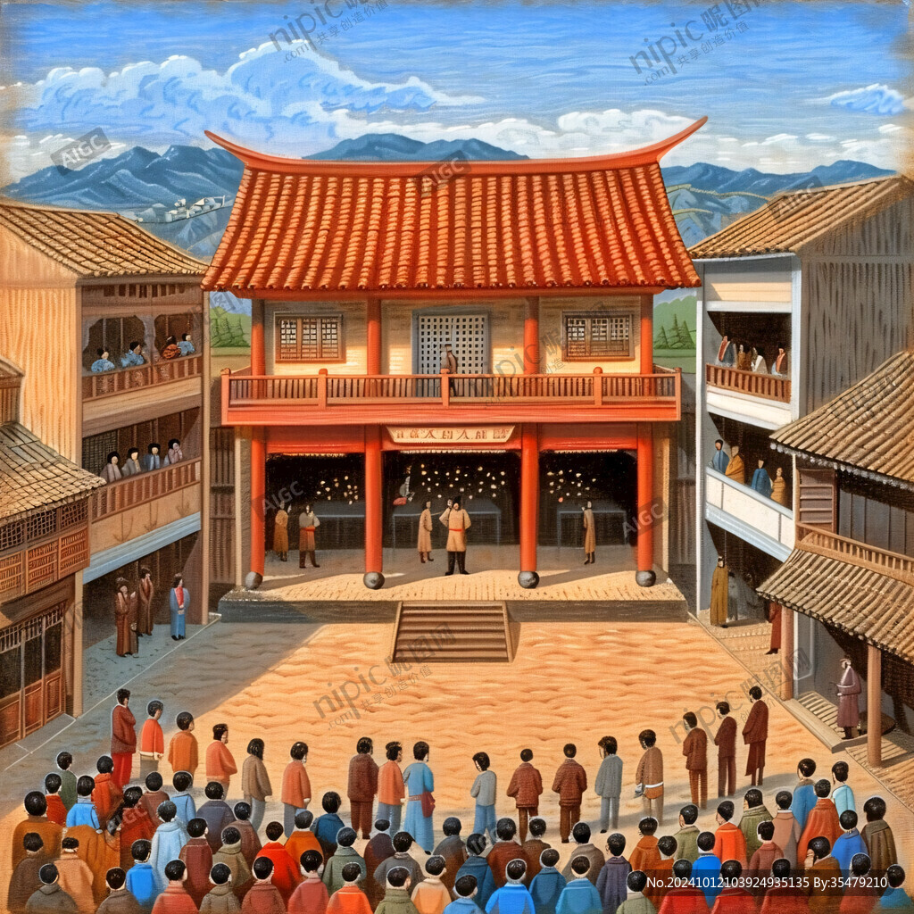 戚家军纪念馆插画