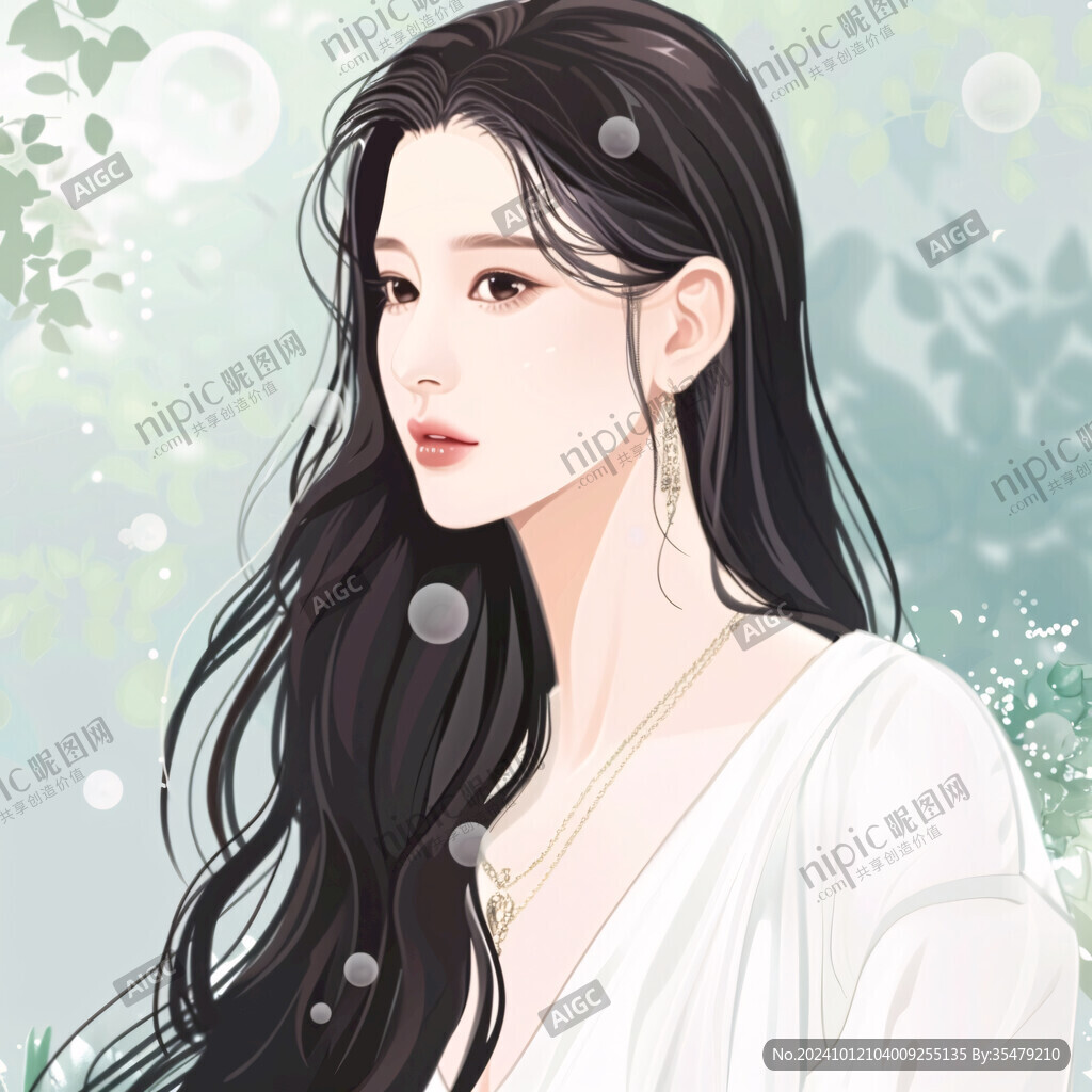 韩国女性失量插画