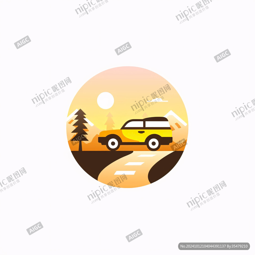 自驾游logo标志