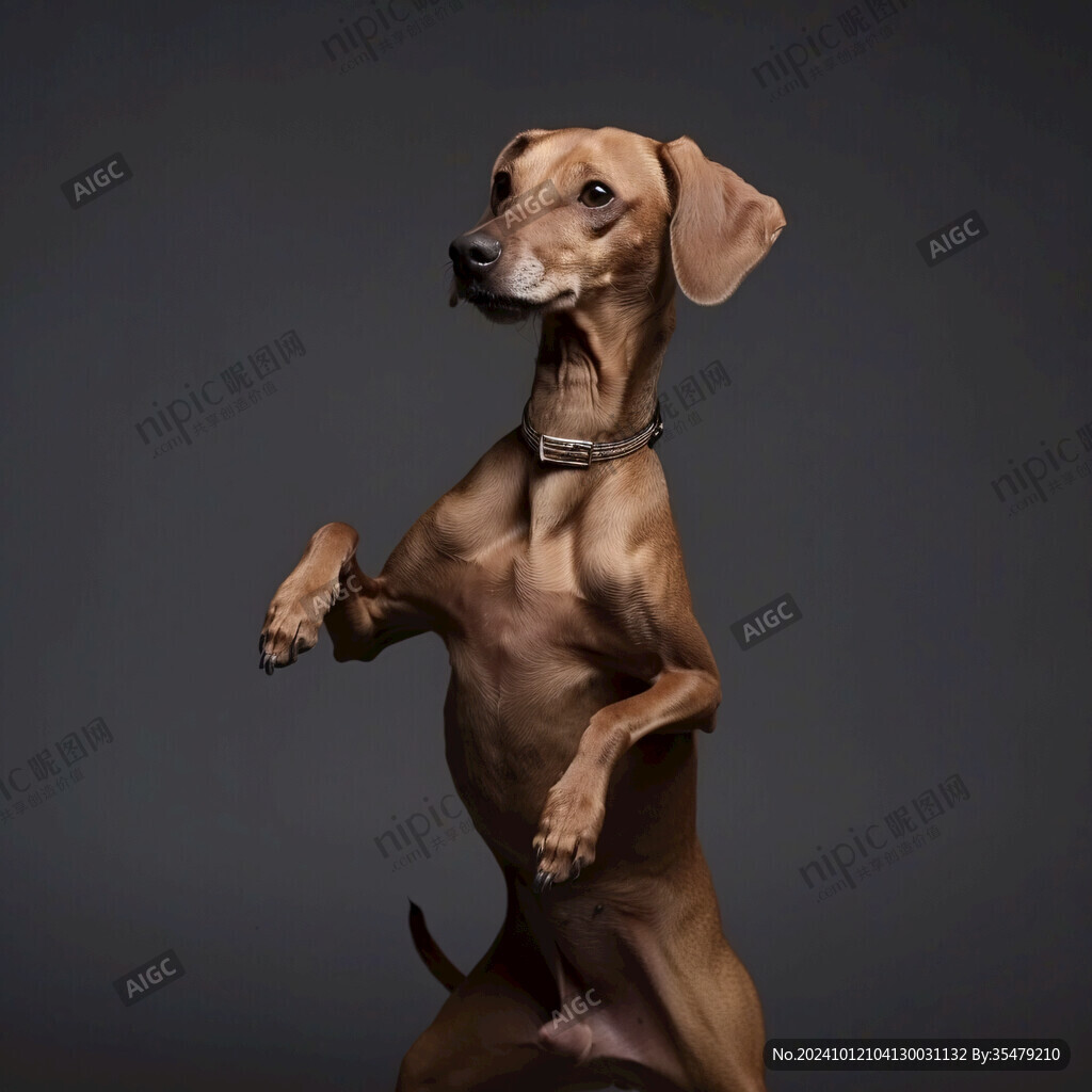 狗狗写实插画