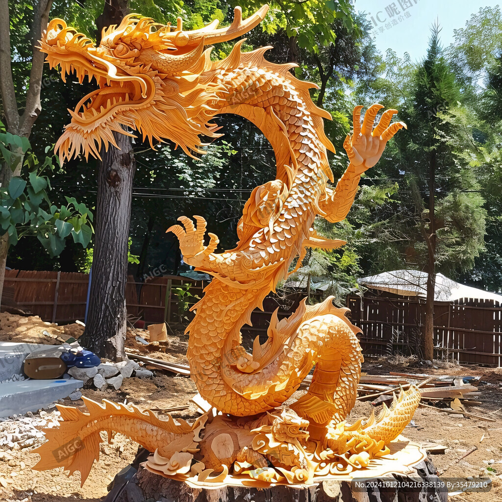 龙年户外立体造型