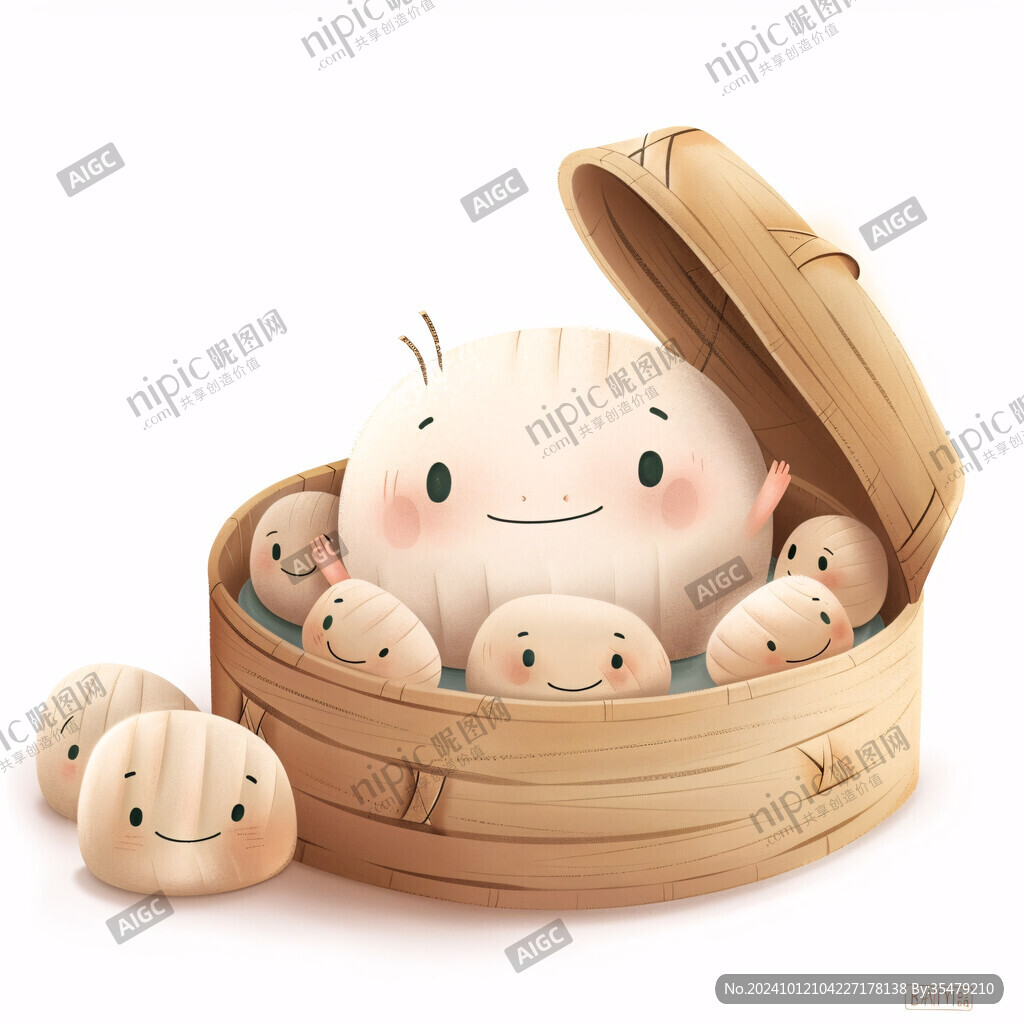 卡通可爱小包子