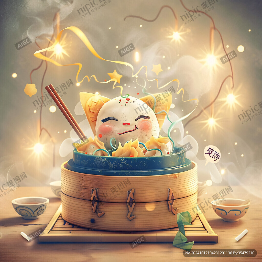 兔年打鼓插画
