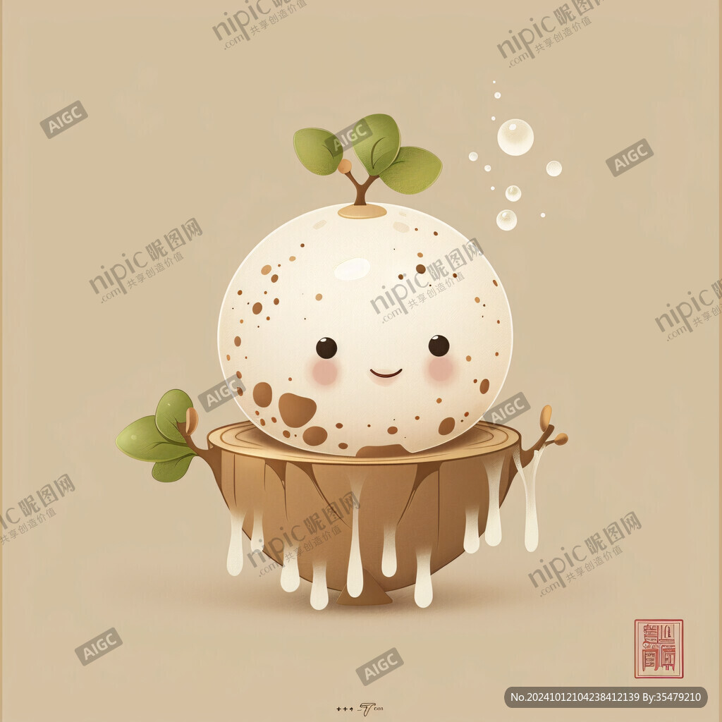 粘豆包插画