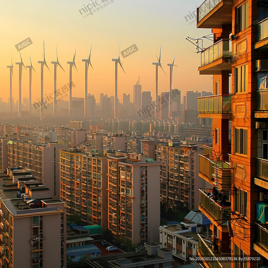 罗店住宅夕阳