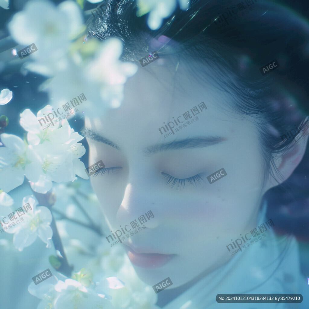 朦胧古装美人
