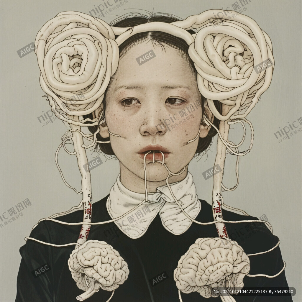 韩国女性失量插画