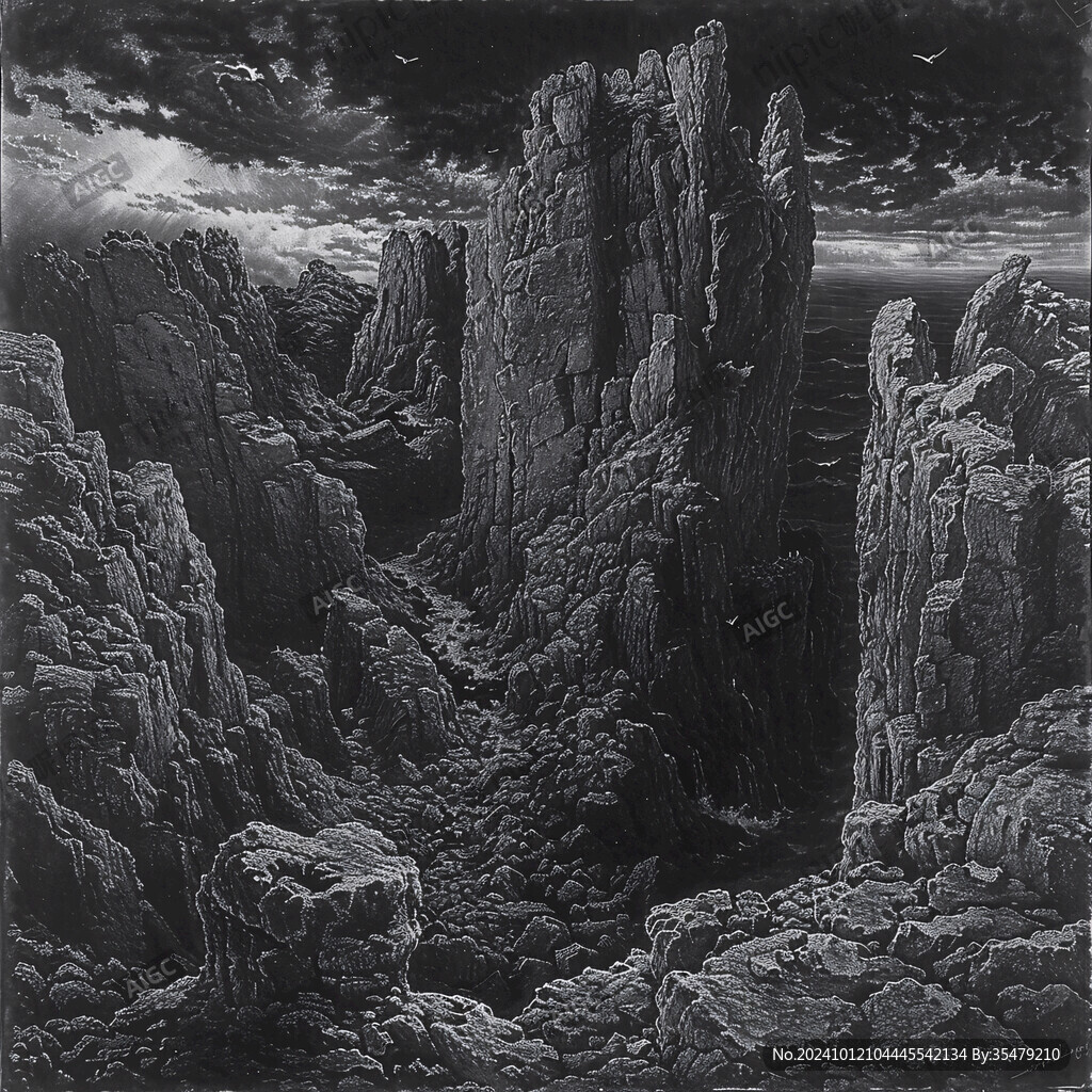 铜版风景画