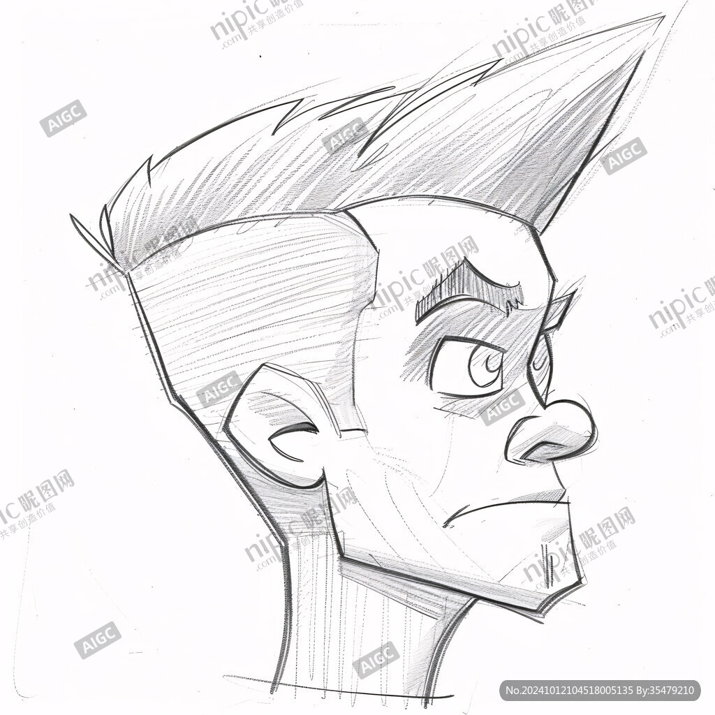 人物造型胡子昂