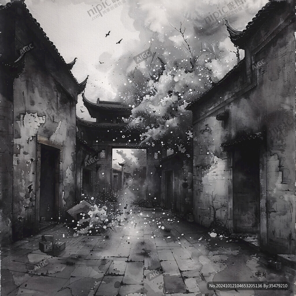 三坊七巷水彩