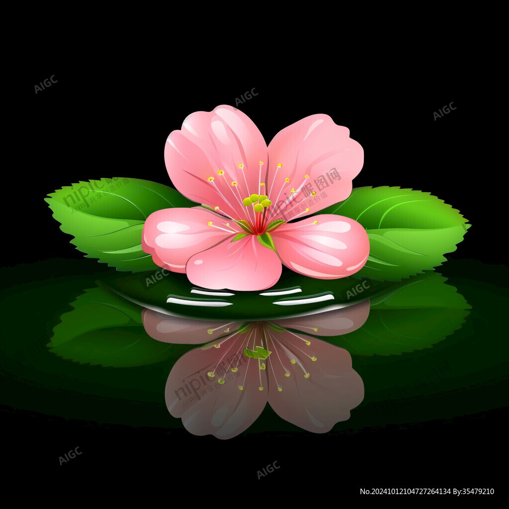 水面漂浮的花儿