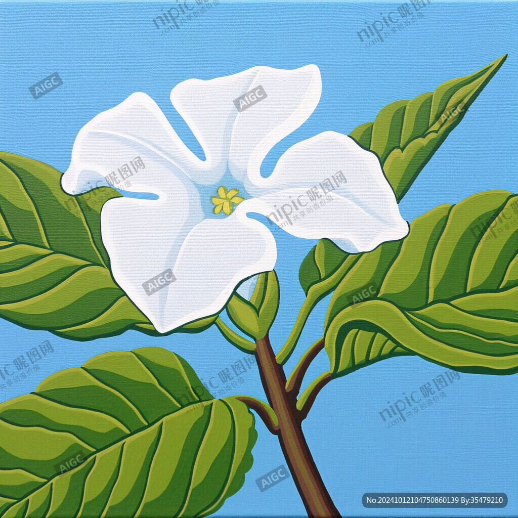 栀子花插画