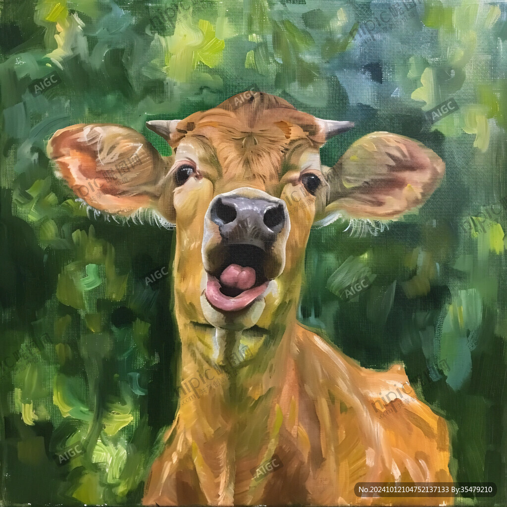 小黄牛装饰画