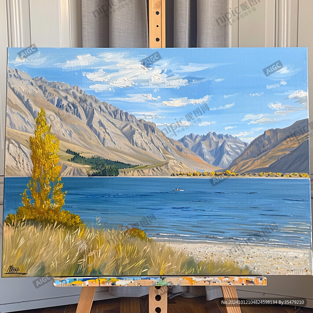公版高清风景油画