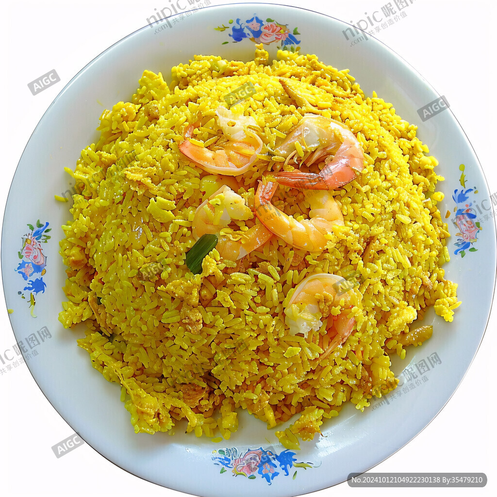 咖喱虾炒饭