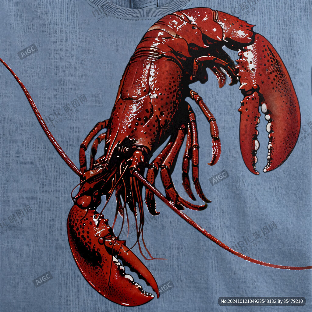 小龙虾立体画