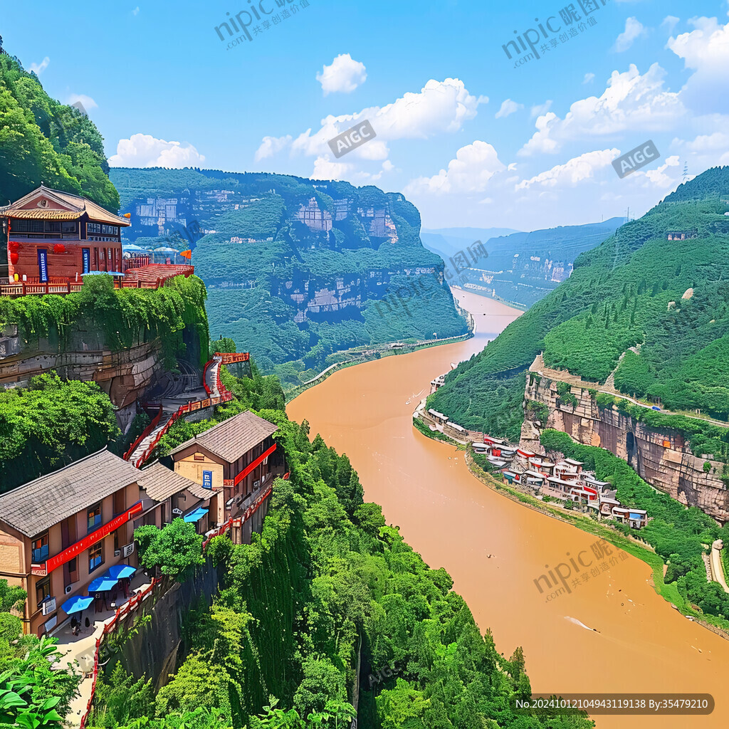 瞿塘峡风光