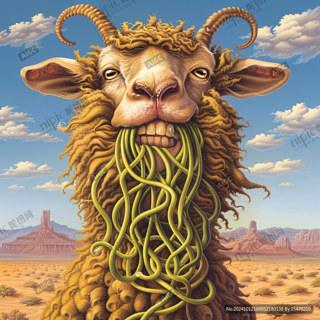 阿尔巴斯羊插画