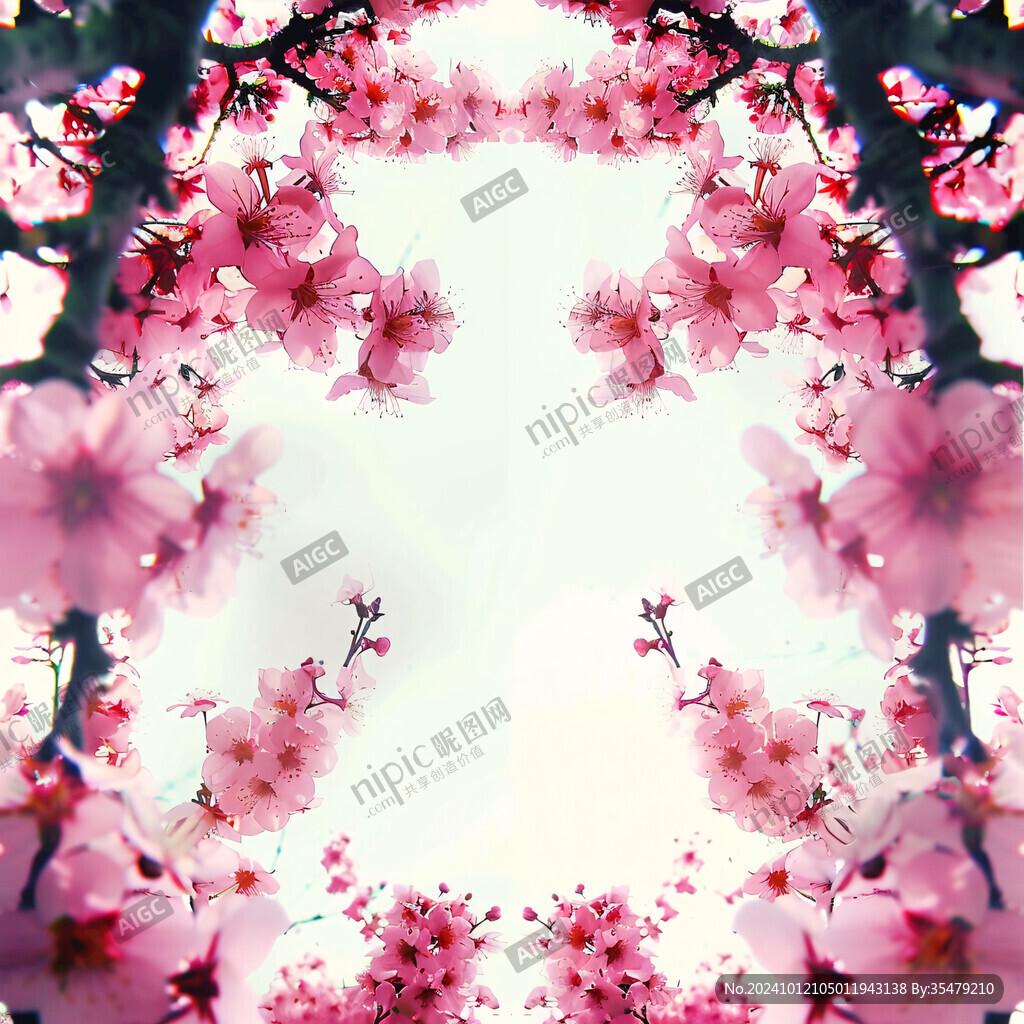 桃花合影框