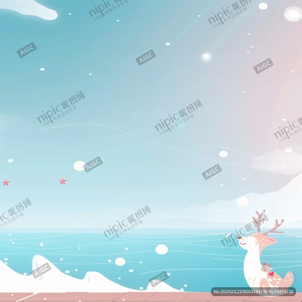 极地插画宣传素材背景