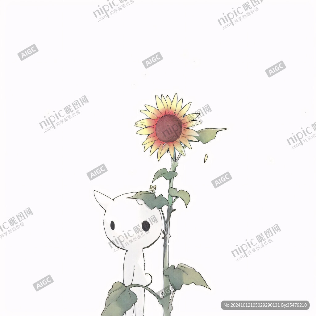 插画葵花