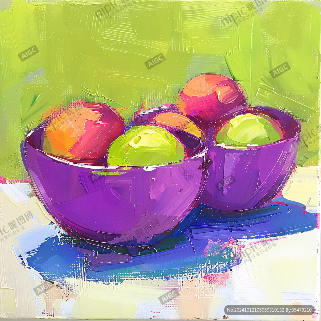 水果碗插画