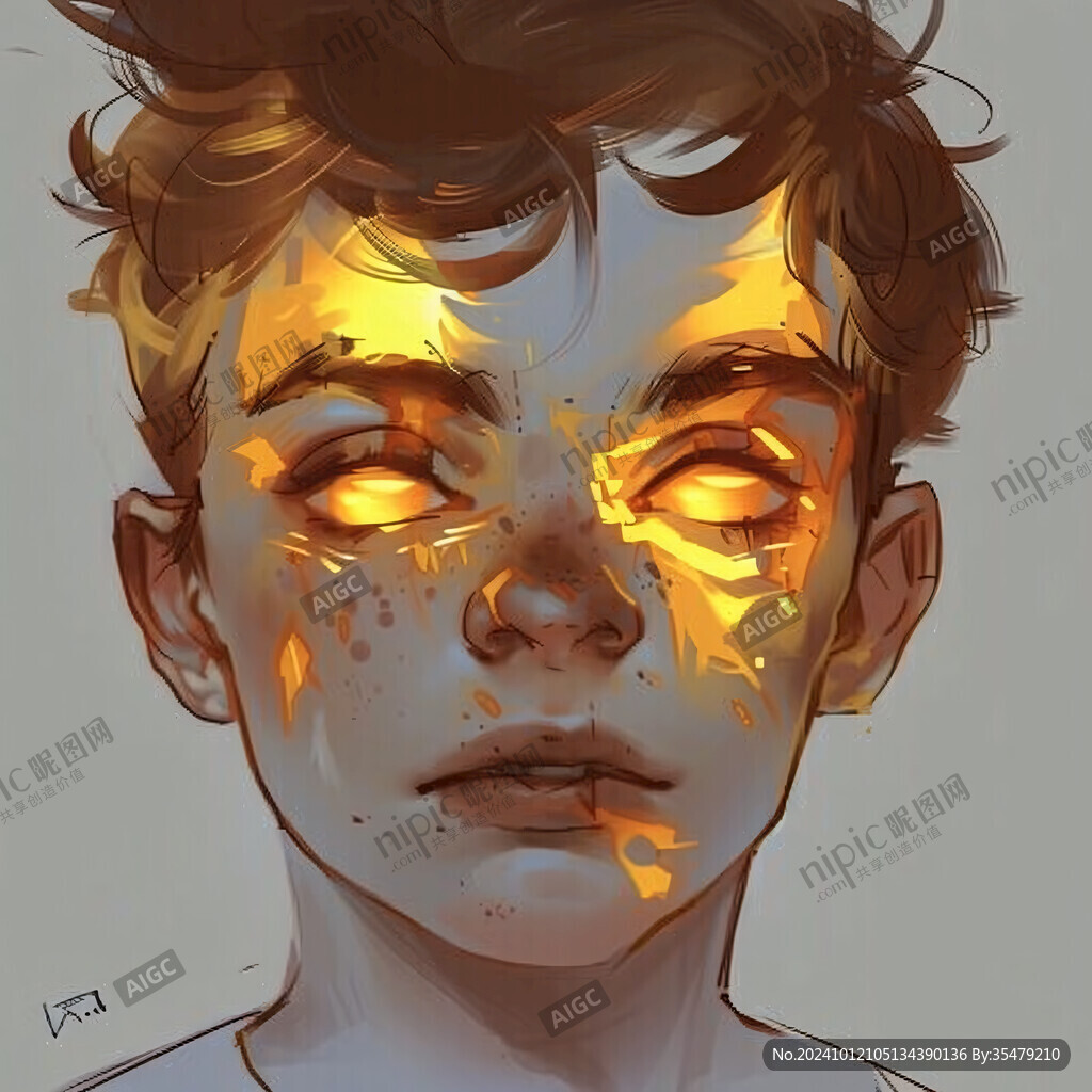 手绘追光的少年