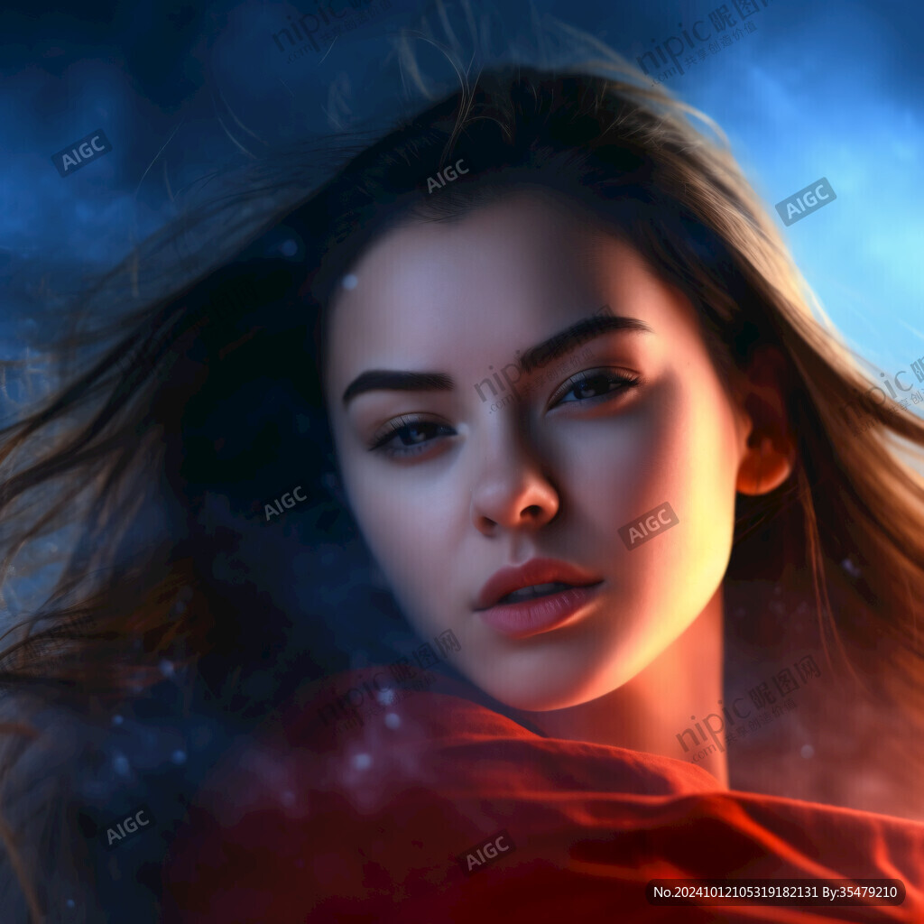 女性人物光效素材